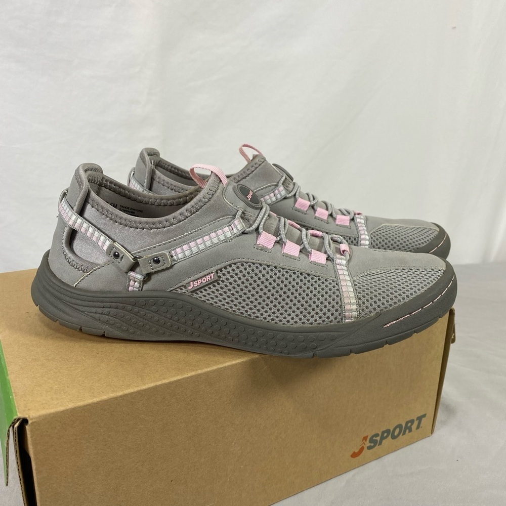 Jambu JSport Tahoe Encore Women's Athletic Shoes in Gray and Pink - Picture 2 of 10